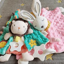 Baby baby towel can be imported bean label comfort doll cute doll with doll toy