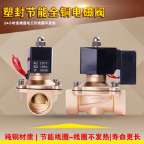Normally closed energy-saving solenoid valve for a long time without heating plastic sealed waterproof solenoid valve 365 days without heating