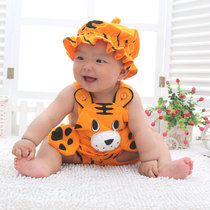 2021 new baby summer dress baby sling jumpsuit 0-1-2-3-year-old male and female children pure cotton childrens clothes