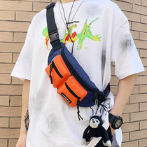 Shoulder Bag male ins summer chest Bag Mens Tide brand Joker Japanese tooling shoulder bag student sports boys running bag