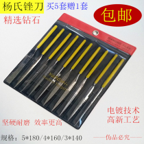 Diamond File 5*180 electroplating Emery file flat file triangular cylindrical alloy file set