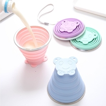 2021 new water Cup folding Cup portable high temperature mini telescopic silicone compression travel food grade