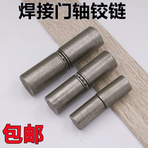 Welding door shaft Tiandi cylindrical welding iron hinge Iron door shaft dump iron hinge Door ball electric cabinet box hinge