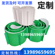 PVC green white light plane assembly line industrial belt climbing hoist transport conveyor belt flat belt