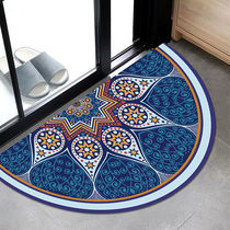 Semi-circular carpet doormat Bedroom carpet doormat Household absorbent non-slip customizable door mat Door carpet