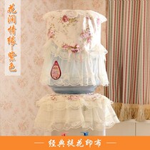 Drinking water Hood dust cover water dispenser cover cloth lace European cover towel bucket cover living room Universal