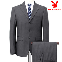 Playboy middle-aged and elderly wool suit mens father suit suit suit wedding wedding feast business dress