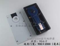 New hotel stainless steel framed door store office frameless glass door spring load 90kg