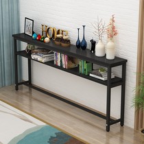 Long narrow table 15 20cm wide sofa back wall shelf rectangular table bed end double 100 high narrow table