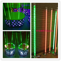 Bar new luminous door frame point stage dance stick stainless steel laser point platform beauty mobile stage