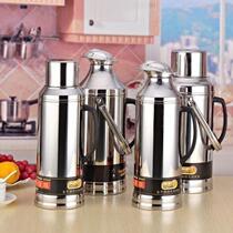 Kettle thermos Old-fashioned wooden stopper Stainless steel shell 3 2L thermos small spinning hot duckbill tea bottle liner