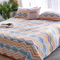 Summer mat cotton six-layer gauze 1 5m cotton soft mat Air conditioning mat 1 8m bed cover thickened sheets