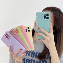 Macaron for iphone12pro max Apple 11 phone case xr solid color x chain xs couple 8plus7
