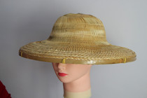 Bamboo woven hat Zhongshan mens and womens hats Beach big round hat shade dance props hat  straw hat Hainan