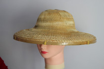 Bamboo woven hat Zhongshan mens and womens hats Beach big round hat shade dance props hat  straw hat Hainan