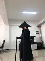 53cm big black knight bamboo hat hat Stage performance demoiselle shade rainproof adult lampshade