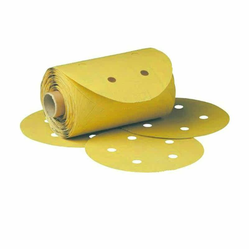 3m216U back glue round sandpaper roll 5 inch x 5 hole x 320 s model manufacturing car paint grinding sandpaper