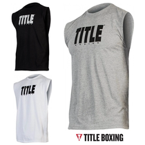 TITLE Muscle Muscle Series Boxing Fighting Leisure Sleeveless Short Sleeve T-Shirt Training Clothing