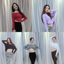 SWEGAL belly dance practice Top dense side jacket multi-wear shirt multi-match shirt beginner long sleeve