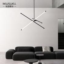 Living room minimalist line chandelier designer creative Nordic geometric art modern dining room study bedroom lamps
