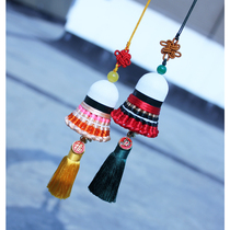 Badminton hanging ornament Year of the Ox car hanging Chinese style gift Blessing word Lion pendant Couple gift