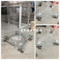 Customized acrylic glass barrel plexiglass tube round bucket cylindrical IPV7 test bucket