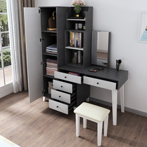 Nordic dressing table computer desk bookcase combination with wardrobe bedroom simple home retractable learning table storage cabinet