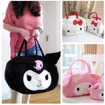 (68) Cartoon demon single shoulder bag satchel mommy bag rabbit plush shopping big satchel