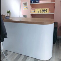Clothing store bar counter cashier shop small simple modern beauty salon counter Womens store front desk reception arc