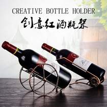Restaurant wine rack ornaments creative wine rack red wine rack home living room modern simple European wine cabinet display rack