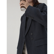 Hago Superman Casual Suit Jacket Women's Winter Thickened Temperament Design Sense Minor Sense Sense Fried Street Suit