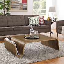 Designer Nordic small household water curly minimal fashion creativity light luxury modern glass solid wood shaped tea table