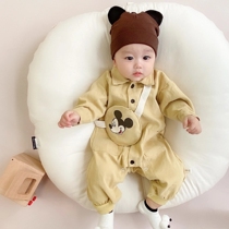  ins wind baby tooling romper one-piece climbing suit spring and early autumn net red baby cute super cute foreign style bag