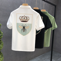 Tide brand Polo shirt mens 2021 summer thin ruffian handsome lapel half sleeve high-end casual ins trend short-sleeved t-shirt