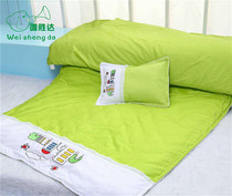 Kindergarten quilt Childrens nap All cotton Three sets of baby air conditioning quilted by pure cotton bed Supplies with core winter quilt