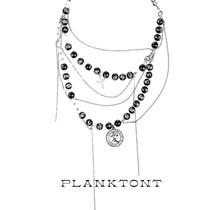 Floating U Jade Pole Series Original Black and White Stacked Chinese Jade Necklace Chalcedony Carved Sterling Silver Septum Choker