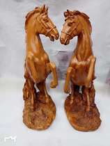 Yurt decoration characteristic ornaments Tourist souvenirs Inner Mongolia characteristics big double horse resin handicraft ornaments