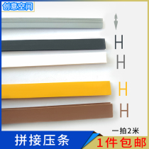 H Furniture splint cabinet wardrobe backplane Plastic pressure strip buckle Aluminum alloy strip groove 3% 5%