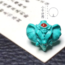 Xiaoqian original mine high porcelain No optimization Seiko red dot elephant God patron necklace pendant bracelet