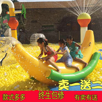 Ocean Ball Pool Inflatable Toesaw Trampoline Childrens Water Park Equipment Banana Boat Hot Wheels Duck Boat