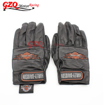  Suitable for Harley knight gloves Spring and Autumn motorcycle gloves Leather retro motorcycle knight long half-finger gloves