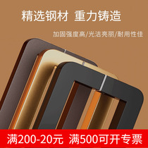 Thickened Stainless Steel Glass Door Handle Round Corner Doorknob Door Pushdoor Wooden Door Black Titanium Gold Wire Drawing Rose Gold