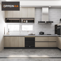 Opai cabinet custom whole kitchen kitchen cabinet modern simple kitchen decoration quartz stone countertop kitchen cabinet customization