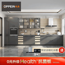 Whole house custom overall cabinet Opai kitchen kitchen cabinet custom quartz stone countertop 15800 package stove