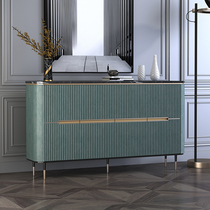 Light luxury marble dining side cabinet Modern simple living room entrance porch cabinet storage storage decorative cabinet household cabinet
