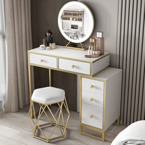 Dressing table Bedroom Modern simple small apartment type dressing table Multi-function telescopic storage cabinet One-piece economic cabinet