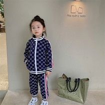 Britains next blbl2022 new spring and autumn girl kit in childrens childrens long-sleeved sport of two sets