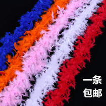 1 2 m multi-color fire piece hairy turkey feathers event decoration stage performance headdress floral headdress wedding feathers