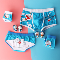 Cotton couple underwear cartoon cute personality tide spoof couple male and female student underwear couple underpants