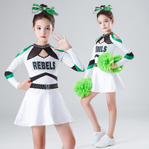 Childrens cheerleading performance clothing long-sleeved new girl cheerleading performance clothing dance clothing competition competition clothing